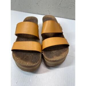 Reef‎ Women's Cushion Vista Higher Sandals Platform CHESTNUT Size 10